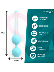 Moressa - Osian Three Entrenamiento Suelo Pelvico 85 gr Premium Silicona Turquesa