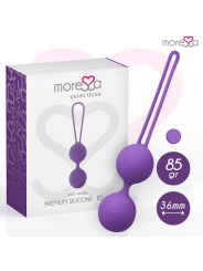 Moressa - Osian Three Entrenamiento Suelo Pelvico 85 gr Premium Silicona Lila