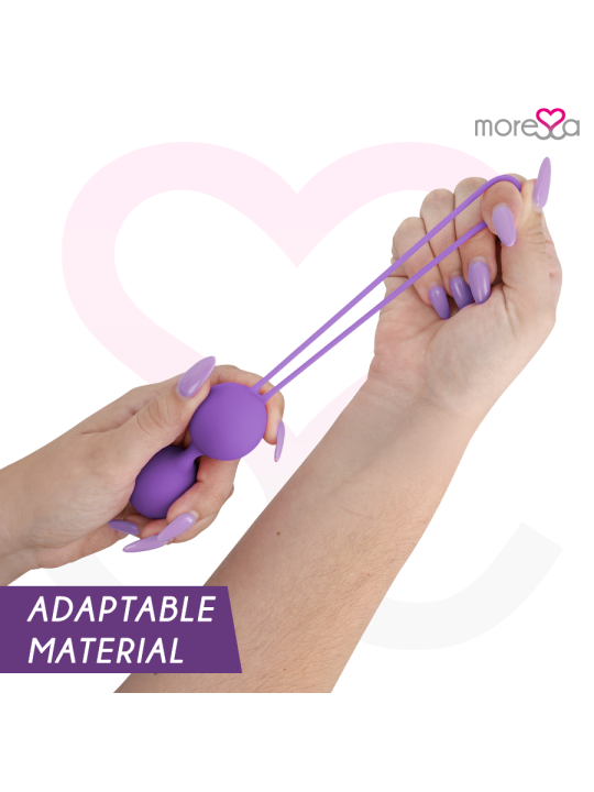 Moressa - Osian Three Entrenamiento Suelo Pelvico 85 gr Premium Silicona Lila