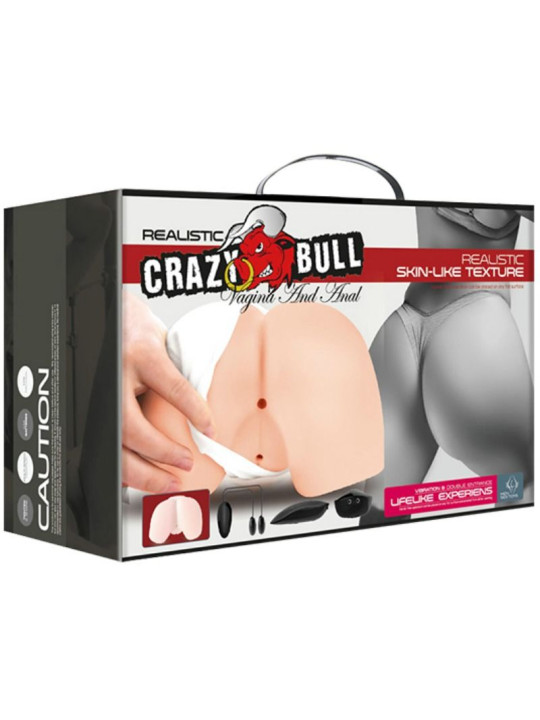 Crazy Bull - Vagina y Ano Realísticos con Vibración Posición 4
