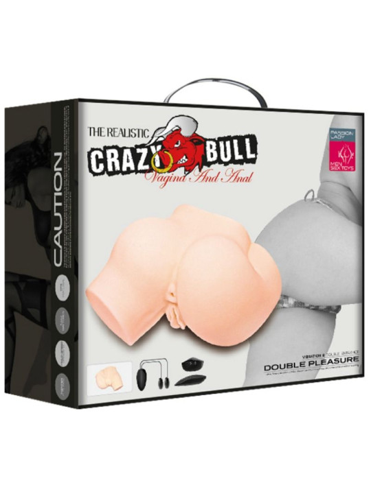 Crazy Bull - Trasero con Vagina y Ano Realísticos y Vibración