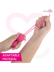 Moressa - Osian Three Entrenamiento Suelo Pelvico 85 gr Premium Silicona Rosa