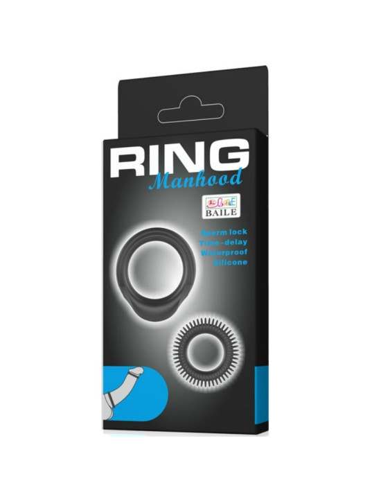 Baile - Kit 2 Anillos Silicona Ring Manhood