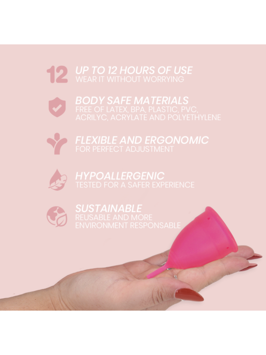 Intimichic - Copa Menstrual Silicona Medica - Talla S