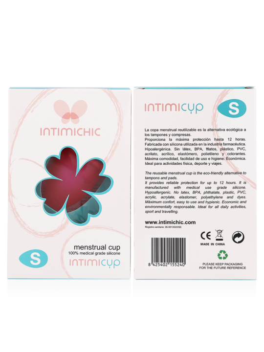 Intimichic - Copa Menstrual Silicona Medica - Talla S