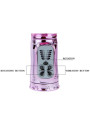 Baile - Vibrador Recargable con Rotacion y Estimulador Throbbing Butterf