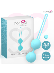 Moressa - Osian Two Entrenamiento Suelo Pelvico 101 gr Premium Silicona Turquesa