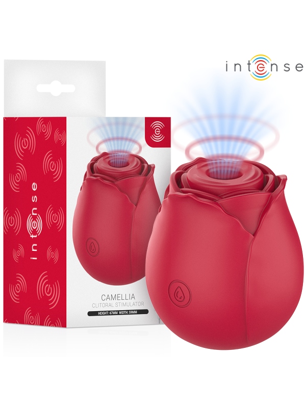 Intense - Camellia Rosa Succionador de Clítoris por Ondas Burdeos
