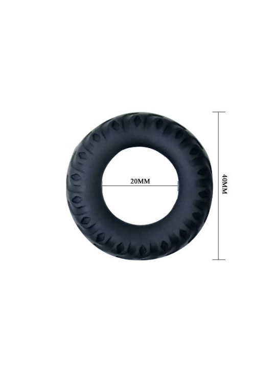 Baile - Titan Cockring Black Green 2 cm