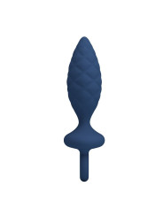 Mr Play - Plug Anal Texturizado con Anilla Azul M
