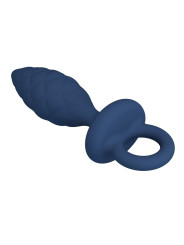 Mr Play - Plug Anal Texturizado con Anilla Azul M