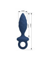 Mr Play - Plug Anal Texturizado con Anilla Azul M