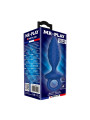 Mr Play - Plug Anal Texturizado con Anilla Azul M