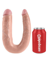 King Cock - Dildo Doble Penetración 17.8 cm Natural