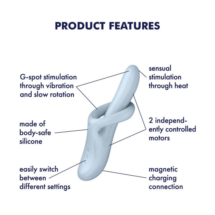 Vibrador Punto G Satisfyer Azul