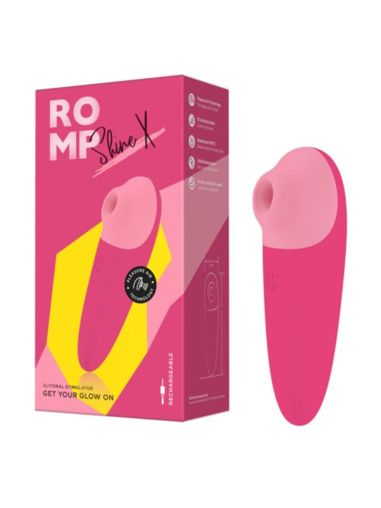Romp - Shine x Succionador de Clítoris 10 Niveles Rosa