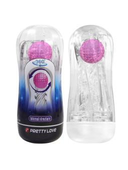Pretty Love - Masturbador Cup 360º Texturizado Transparente