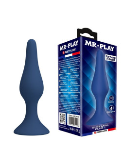 Mr Play - Plug Anal Slim Silicona Azul L