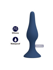 Mr Play - Plug Anal Slim Silicona Azul L