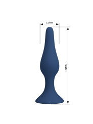Mr Play - Plug Anal Slim Silicona Azul L