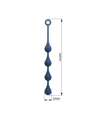 Mr Play - Bolas Anales Silicona Azul Talla L 42,6 cm