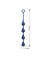 Mr Play - Bolas Anales Silicona Azul Talla L 42,6 cm