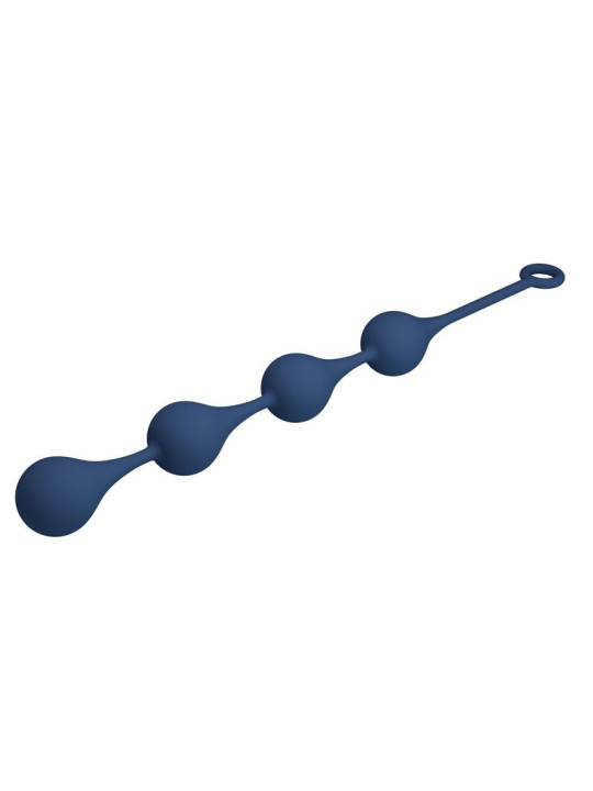 Mr Play XL: bolas anales de silicona azul de 52,5 cm
