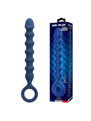 Mr Play - Bolas Anales y Plug Anal Silicona Azul Ø 3,4 cm - 28,5 cm