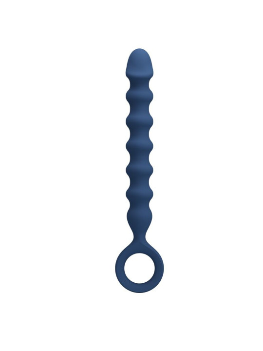 Mr Play - Bolas Anales y Plug Anal Silicona Azul Ø 3,4 cm - 28,5 cm
