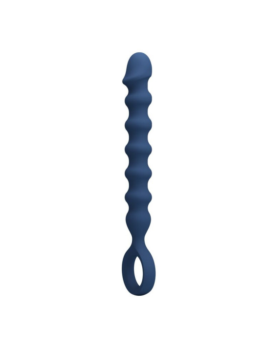 Mr Play - Bolas Anales y Plug Anal Silicona Azul Ø 3,4 cm - 28,5 cm