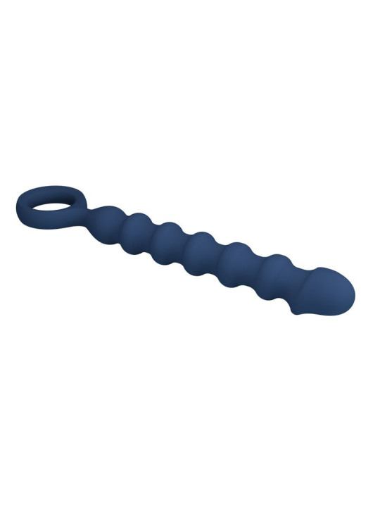 Mr Play - Bolas Anales y Plug Anal Silicona Azul Ø 3,4 cm - 28,5 cm