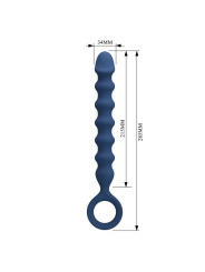 Mr Play - Bolas Anales y Plug Anal Silicona Azul Ø 3,4 cm - 28,5 cm