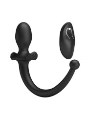 Mr Play - Vibrador Anal y Perineal con Control Remoto Inalámbrico Negro