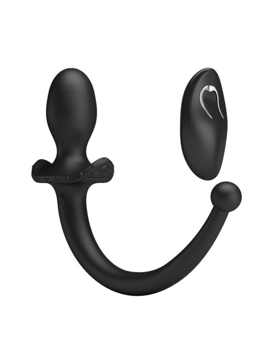 Mr Play - Vibrador Anal y Perineal con Control Remoto Inalámbrico Negro