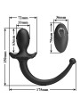 Mr Play - Vibrador Anal y Perineal con Control Remoto Inalámbrico Negro