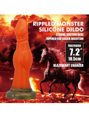 Power Monsters - Blazeheart Charger Dildo 18,5 cm Ø 4,5 cm