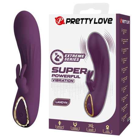 Pretty Love - Landyn Vibrador Rabbit Recargable 10 Funciones Morado