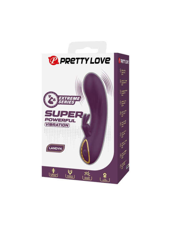 Pretty Love - Landyn Vibrador Rabbit Recargable 10 Funciones Morado