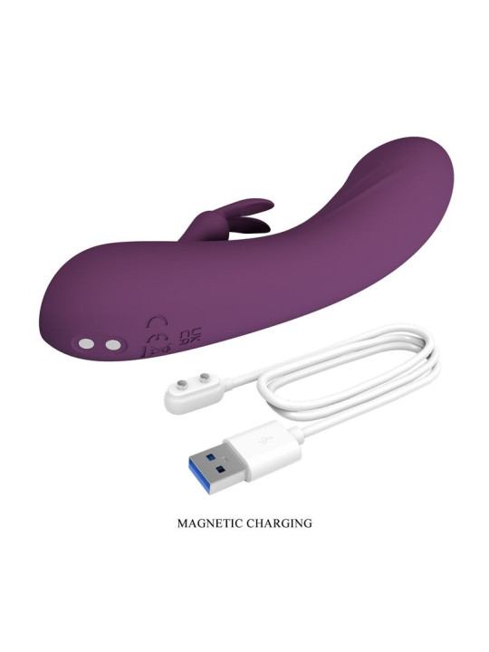 Pretty Love - Landyn Vibrador Rabbit Recargable 10 Funciones Morado