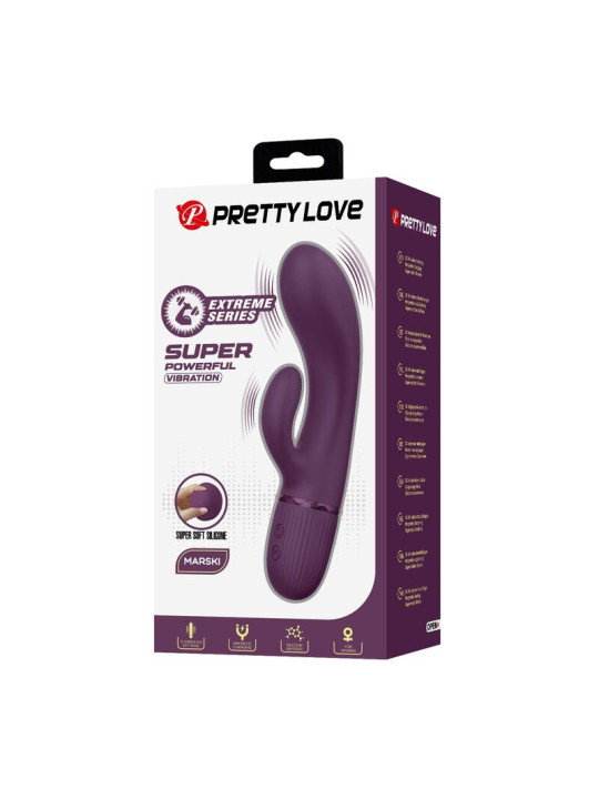 Pretty Love - Margie Vibrador Rabbit Recargable 10 Funciones Morado