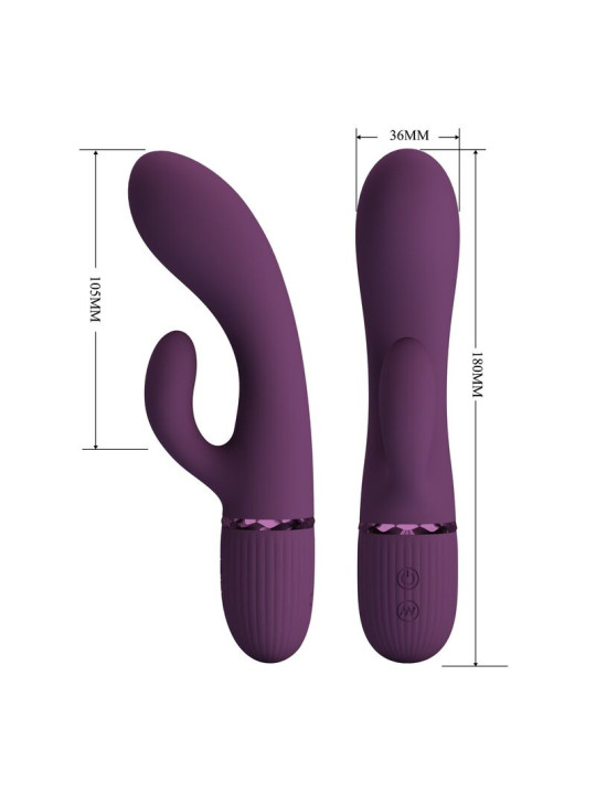 Pretty Love - Margie Vibrador Rabbit Recargable 10 Funciones Morado