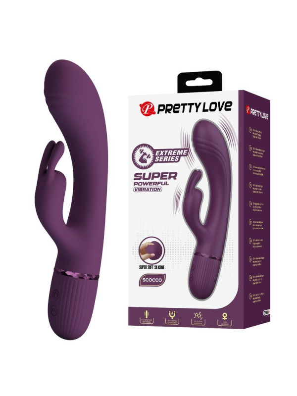 Pretty Love - Rocco Vibrador Rabbit Recargable 10 Funciones Morado