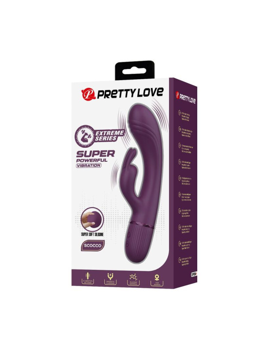 Pretty Love - Rocco Vibrador Rabbit Recargable 10 Funciones Morado