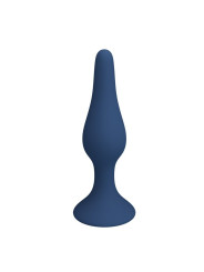 Mr Play - Plug Anal Cónico Silicona Azul XL