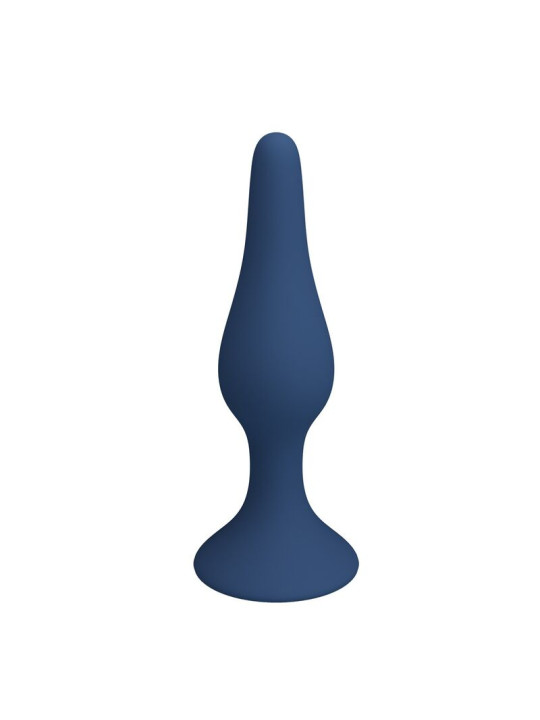 Mr Play - Plug Anal Cónico Silicona Azul XL