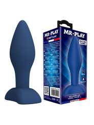 Mr Play - Plug Anal Cónico Silicona Azul L
