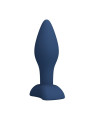 Mr Play - Plug Anal Cónico Silicona Azul L