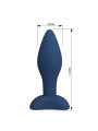 Mr Play - Plug Anal Cónico Silicona Azul L