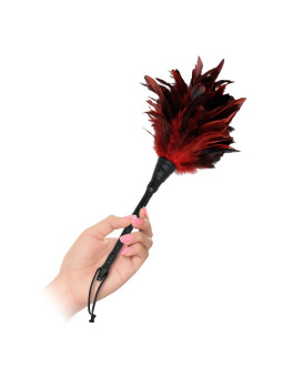 Fetish Fantasy Series - Plumero Frisky Negro y Rojo