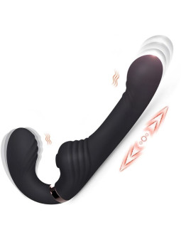 Nalone - Allow Vibrador Doble con Rotación y Empuje Negro